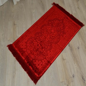 เสื่อสวดมนต์ _ 100% โพลีเอสเตอร์เสื่อสวดมนต์หรือ Ja-E-Namaz พรมอิสลามสวมใส่ - Product Image 1