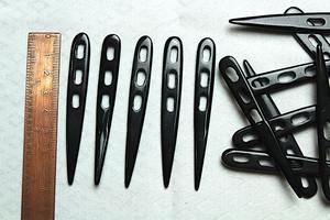 Aiguilles à tisser en corne de buffle écologiques, aiguilles à travailler le bois imperméables avec polissage de style animal, souvenirs naturels d'Inde - Product Image 6