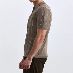 เสื้อยืดผู้ชายคุณภาพสูง ยั่งยืน น้ำหนัก 220 กรัม เป็นมิตรกับสิ่งแวดล้อม แห้งเร็ว ระบายอากาศดี แขนสั้น ไม่หดตัว ผ้าถัก สำหรับกอล์ฟ - Product Image 4