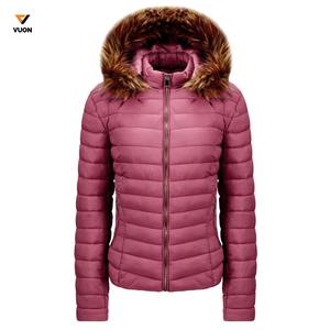 <b>Winter</b> <b>Plus</b> <b>Size</b> Custom Logo Slim Fit Long Sleeve Ladies Down <b>Coats</b> Outdoor Down Jacket Fashion <b>Women</b> with Fur Puffer Jackets - Product Image 3