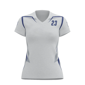 Ensemble de maillots de volley-ball unisexe personnalisés de qualité supérieure, 100 % polyester, coupe confortable, impression par transfert thermique, logo personnalisé en couleur - Product Image 2