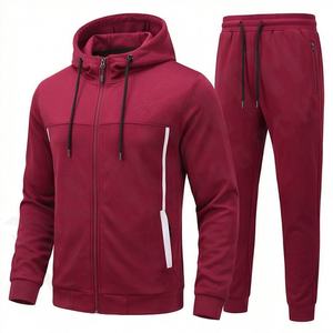 Conjunto Deportivo de Invierno para Hombre, de Algodón, Personalizado, con Forro Polar Técnico, Traje Deportivo con Logotipo Bordado, para Gimnasio y Running, Color Personalizado - Product Image 1