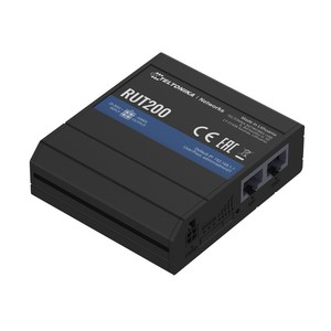 เราเตอร์อุตสาหกรรม LTE Teltonika RUT200, 4G/LTE Cat.4, 2x LAN 100Mb/s WiFi 2.4GHz, RMS - Product Image 1