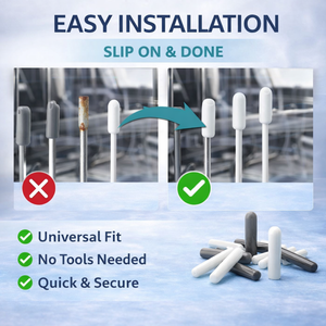 Capuchons universels antidérapants pour griffes de lave-vaisselle en plastique/caoutchouc, pour réparation de lave-vaisselle, gris, durables - Product Image 5