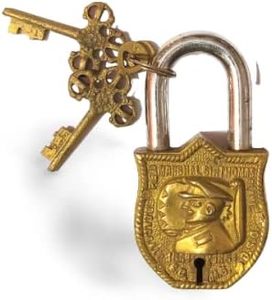 Handmade Antique Design with Keys Unique Collectible <b>Locks</b> <b>Combination</b> <b>Locks</b> for Gates Toolbox Luggage School Home Office Travel - Product Image 4