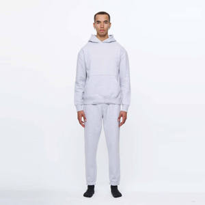 Streetwear en coton personnalisé pour hommes, survêtement à capuche respirant, jogging d'hiver, surdimensionné - Product Image 1