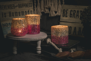 Centres de table de mariage cylindriques de luxe personnalisés, vides et vendables, faits à la main, pour la décoration intérieure, en verre mosaïque argenté/doré/bleu foncé - Product Image 5