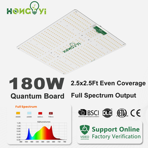 Luz de cultivo cuántico de alta eficiencia de espectro completo similar al Sol 180W Ppe2.7, espectro completo IP65 para una operación segura. - Product Image 1