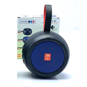 Altoparlante Bluetooth portatile rotondo a energia solare con Radio FM, USB, Slot SD per dispositivi universali per telefoni cellulari - Product Image 1