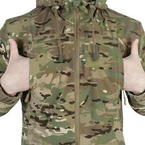 Veste coupe-vent à capuche pour homme Spring @VENTUS camo (Niveau 5) - Imperméable et coupe-vent, respirante, style vêtements de travail en Spandex/Nylon - Product Image 4