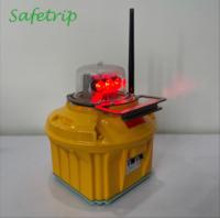 Feux de bordure de piste portables rechargeables à LED rouges solaires pour système d'éclairage temporaire d'aéroport