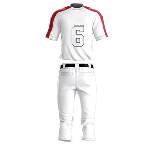 Nouveaux ensembles d'uniformes de baseball pour adultes, nom et numéro de joueur personnalisés imprimés, vêtements de sport respirants et évacuant l'humidité, service OEM pour homme - Product Image 6