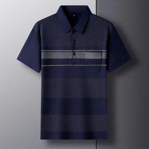 polo t-<b>shirt</b> 2024 Summer New Men's Short-sleeved T-<b>shirt</b> Thin Pocket Men's Lapel Ice Silk Polo <b>Shirt</b> Tops - Product Image 1