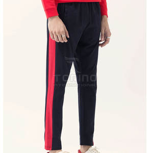 กางเกงสเวตเตอร์ผ้าแคนวาสของผู้ชายเอวยางยืดออกแบบโลโก้ได้ตามต้องการ - Product Image 3