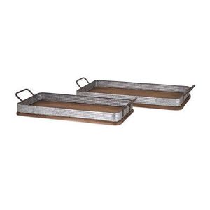 Bandeja galvanizada de primera calidad con asas Bandeja galvanizada de Decoración de mesa de Diseño Estándar de proveedores de venta al por mayor - Product Image 6