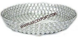 ถาดเสิร์ฟอาหารสำหรับตกแต่งทำจากโลหะและคริสตัลถาดเสิร์ฟอาหารของหวานดีไซน์ทันสมัย - Product Image 2