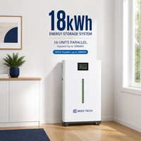 Batterie LiFePO4 domestique ESS 18 kWh 51,2 V 360 Ah pour villas hors réseau, 32 kWh et 36 kWh également disponibles, stock Allemagne BEES TECH