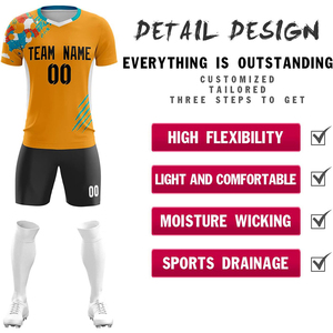 Camiseta de Fútbol Profesional para Hombre, Manga Corta, Impermeable, de Secado Rápido, Transpirable, Uniforme Personalizado con Transferencia Térmica - Product Image 6