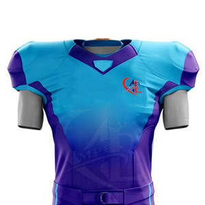 En stock uniforme de football américain de couleur contrastée vêtements de sport uniforme de football américain - Product Image 3