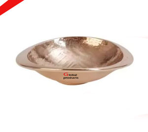 Hermoso tazón para servir de postre y chocolate de aluminio y metal con acabado dorado con diseño de flores doradas para el hogar del hotel - Product Image 5