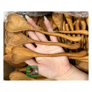 HANDCRAFTED NATURAL WOODEN SPOON ECO FRIENDLY <b>KITCHENWARE</b> CUSTOM LOGO AVAILABLE WHOLESALE BULK ORDER FROM VIETNAM - Product Image 4