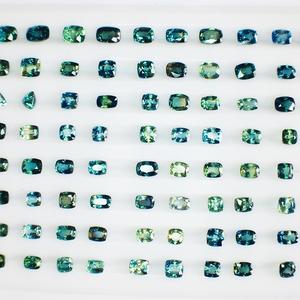 Zafiro verde azulado natural de calidad AAA calentado exclusivo de la mina Kanchanaburi, certificado IGI brillante y raro - Product Image 2