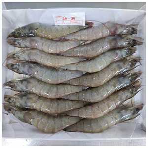 Vente en gros de crevettes Vanamei premium congelées sans tête et séchées tigre noir et crevettes blanches emballées dans des boîtes - Product Image 3
