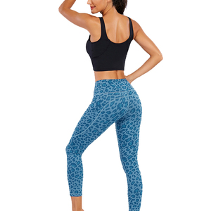 Vêtements de yoga et de fitness pour femmes, legging taille haute, qualité supérieure, imprimé camouflage, matière personnalisée, séchage rapide, capri pour femme - Product Image 6