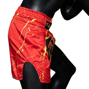 Shorts de boxe Muay Thai de qualité supérieure, légers, en satin, confortables, pour l'entraînement au kickboxing, pour hommes - Product Image 3