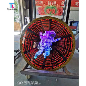 Néon sans fin de haute qualité 3D Illusions d'optique LED piste de danse magique infini miroir 3D décorations de fête décoratives - Product Image 2