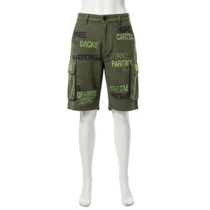 Shorts cargo en laine anti-rides avec impression numérique, tissu doux et chaud, pour un usage quotidien, mode extérieure, fabrication sur mesure, vente en gros - Product Image 2