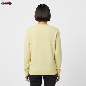 Sudadera de Forro Polar Grueso de Alta Calidad, Estilo Vintage, Lisa, Oversize, Cuello en V, Streetwear, Frente en Poliéster/Algodón, Invierno - Product Image 3