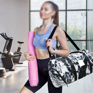 Bolsa de gimnasio de fitness al aire libre de tela de algodón de alta calidad con logotipo personalizado con diseño transpirable de secado rápido para hombres y mujeres precio al por mayor - Product Image 5