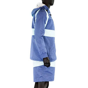 Sudadera con cremallera de manga larga y bolsillo de gran tamaño de alta calidad, conjunto de pantalones cortos de chándal de poliéster marrón de nailon para hombre, Color de contraste - Product Image 2