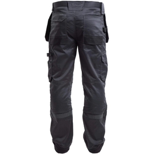 Pantalons cargo pour hommes en gros, plusieurs poches, coupe droite, légers, respirants, polyester/coton, taille élastique, fermeture à cordon - Product Image 3