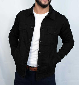 Veste en jean personnalisée avec impression sans capuche pour hommes, veste en jean avec bouton, veste en jean imprimée avec lettres, vestes en jean personnalisées - Product Image 2