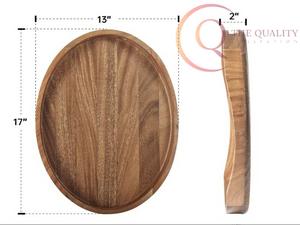 Elegante Bandeja de Servir de Madera para Cocina y Mesa de Comedor, Duradera y Sofisticada - Product Image 3