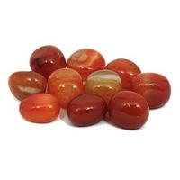 Pierres Roulées en Cornaline Rouge Naturelle en Gros, Gravées Amour Feng Shui, Cristal Poli pour la Guérison et le Chakra Racine de la Force