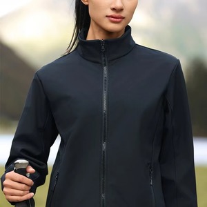 Veste softshell pour femme de haute qualité, imperméable, coupe-vent, chaude pour l'hiver, veste de sport d'extérieur, fermeture éclair, respirante, grande taille - Product Image 6