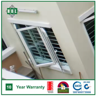 HOLCOM VIETNAM PONT THERMIQUE Fenêtre simple suspendue en aluminium Anod LowE Double verre trempé insonorisé énergie salle de bain appartement