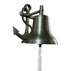 Cloche murale de roue de bateau en bois accessoires de décoration de la maison cloches de luxe prix de gros décoration murale décorative cloches nautiques dernières - Product Image 2