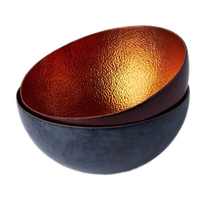 Bol pour animaux de compagnie en cuivre de haute qualité, design classique, couleur or rose et noir, à utiliser pour la décoration de la maison, vaisselle - Product Image 5