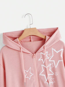 Sudadera con cremallera unisex de alta calidad con diseño de diamantes de imitación Diseño de hombro caído Totalmente personalizable para hombres-Ropa de invierno - Product Image 6