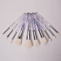 Prix de gros - Pinceaux de maquillage pour le visage synthétiques vegan, 10 pièces, sans cruauté, en plastique, de qualité professionnelle, ensemble de pinceaux Real Technique