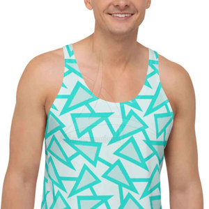 Débardeur décontracté pour homme, sublimation, coloré, respirant, séchage rapide, coton de haute qualité, vêtements de sport, prix bas - Product Image 2
