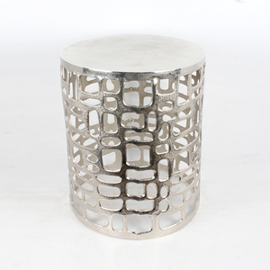 Taburete para sentarse pulido de níquel de aluminio puro Diseño simple con taburete de la mejor calidad para la decoración del hogar - Product Image 5