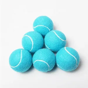 Hoge Kwaliteit Aanpasbare Logo Afdrukken Tennisballen Grote Rubberen Tennisbal Training Stof Cover Nieuw Ontwerp Personalisatie