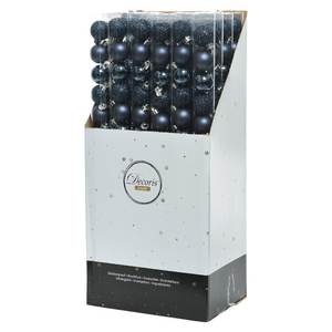 Amicasa Juego de 14 Bolas de Navidad de Plástico Azul Noche de 3 cm 9020466 Adornos para Árbol de Navidad - Product Image 2