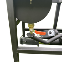 Réchaud de camping portable à brûleur à huile usagée, coupe-vent, simple, en acier titane, avec souffleur d'air et panneau solaire, pour cuisson, chauffage et dégivrage en extérieur