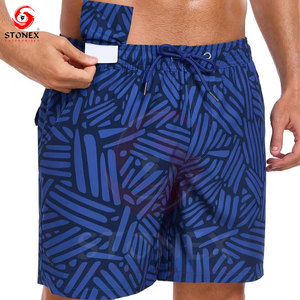 Pantalones Cortos Estampados de Cintura Media para Hombre, Tallas Grandes, Alta Calidad |   Tela Transpirable de Secado Rápido, MOQ Bajo, Servicio OEM, Impresión Personalizada Disponible - Product Image 2